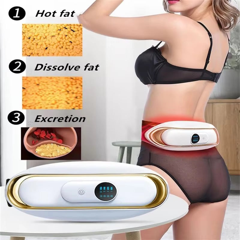 Electric Body Waist Massage Vibration Machine Weight Loss Helper Belly Slimming Belt Fat Burning Abdominal Massager