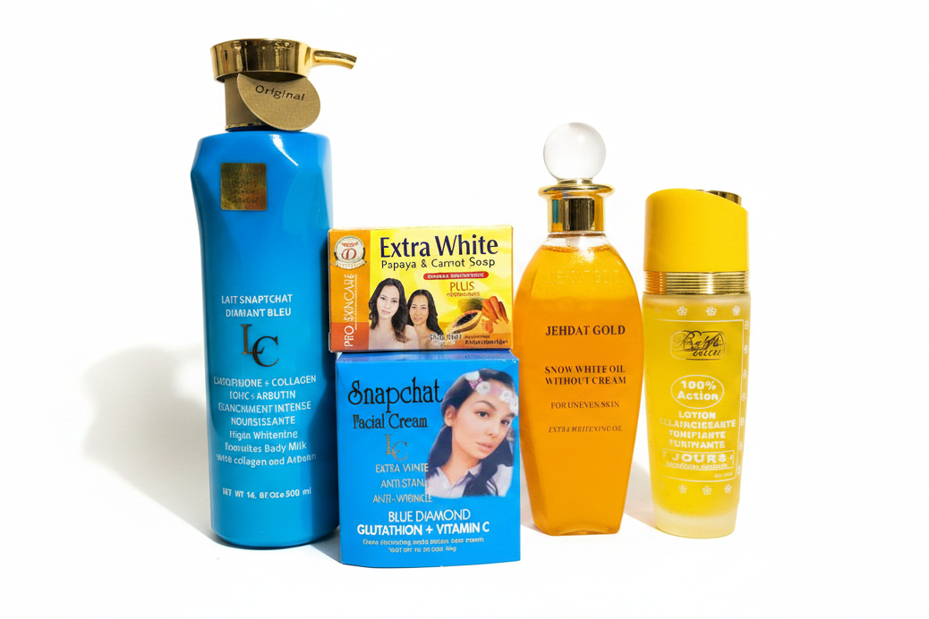 Skincare Set - White Background