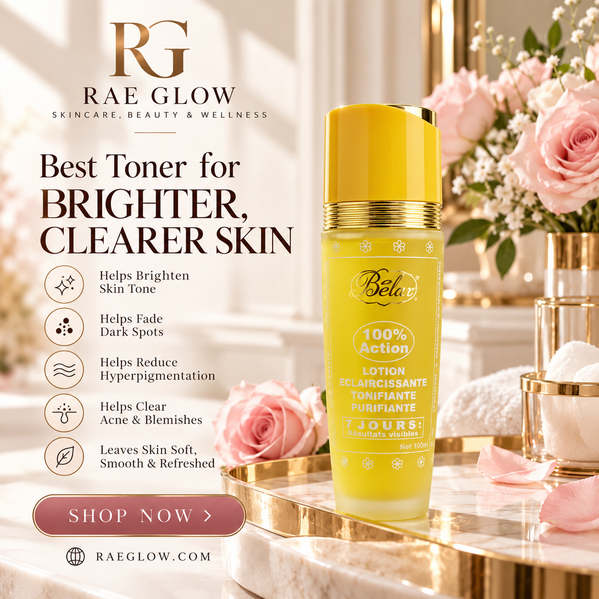 Product Title: Rae Glow Face Care – Dark Spot, Hyperpigmentation & Uneven Skin Tone Collection