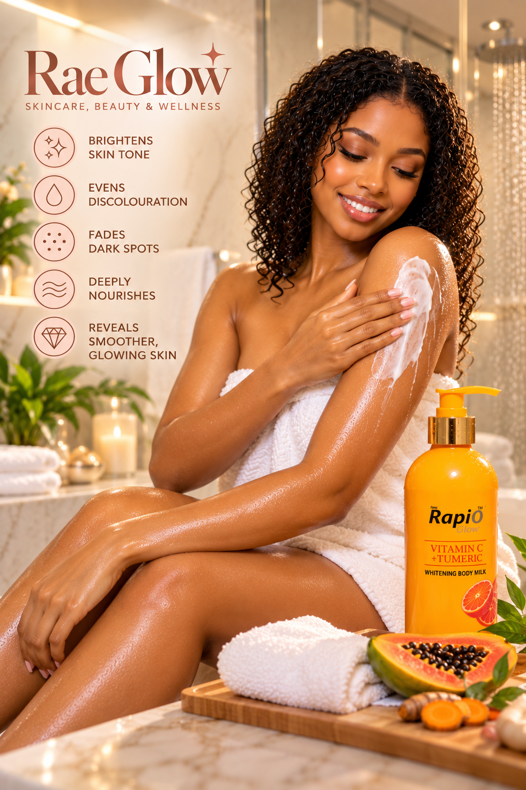 Rapid Glow, Brightening Glowing  Combo – 6-Piece Skincare Set