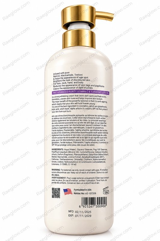 Original Advanced Purity Vitamin C & Turmeric Brightening Lotion 500ml