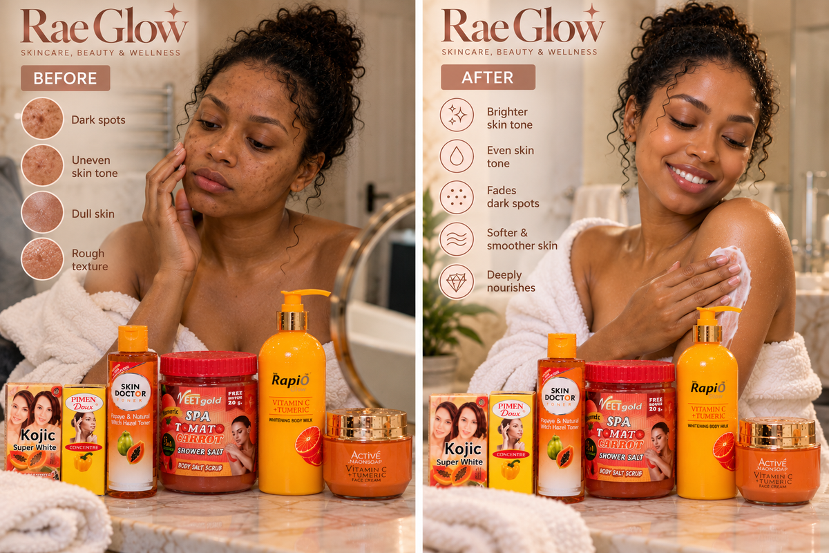 Rapid Glow, Brightening Glowing  Combo – 6-Piece Skincare Set