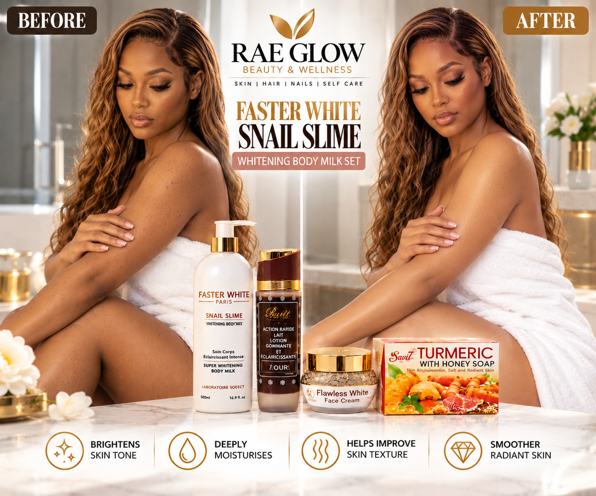 Faster White Paris Snail Slime 6 - Piece Brightening Set