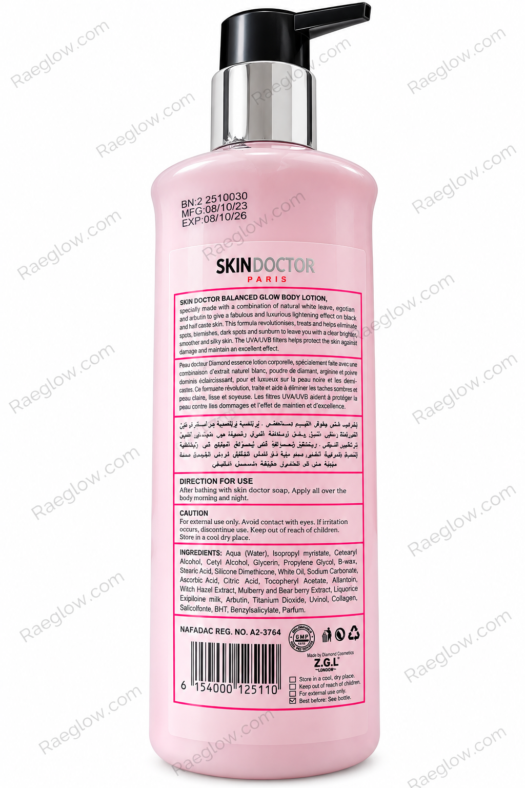 Skin Doctor Egyptian Glow Ultra Radiance Pure Whitening Body Milk