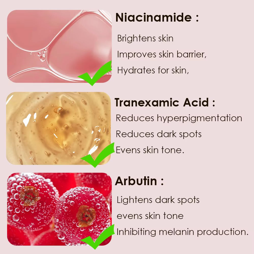 10% Niacinamide , 4% Tranexamic Acid, Alpha Arbutin Triple Brightening Intensive Serum